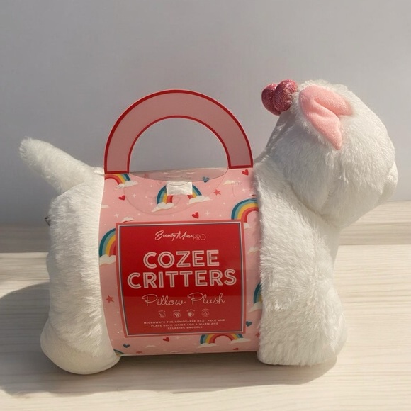 Adorable White Plush with Pink Accents - Picture 2 of 4